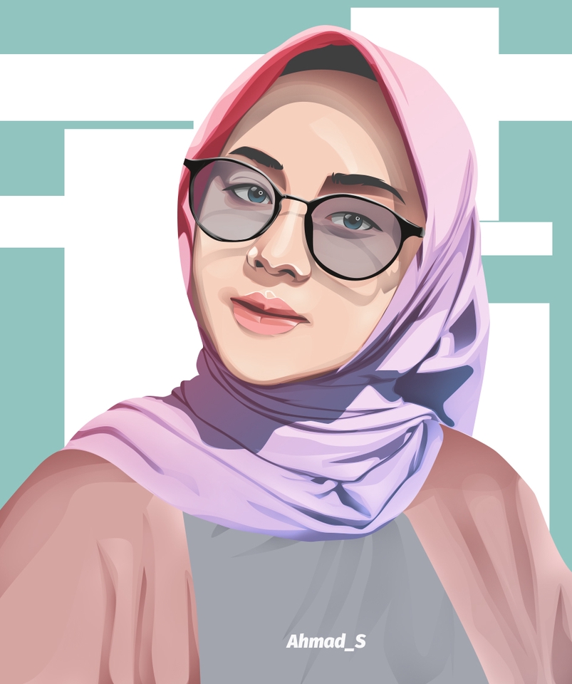 Gambar Potret - VECTOR POTRAIT 1HARI JADI (KADO ULTAH,ANNIVE,WISUDA, DLL) - 2