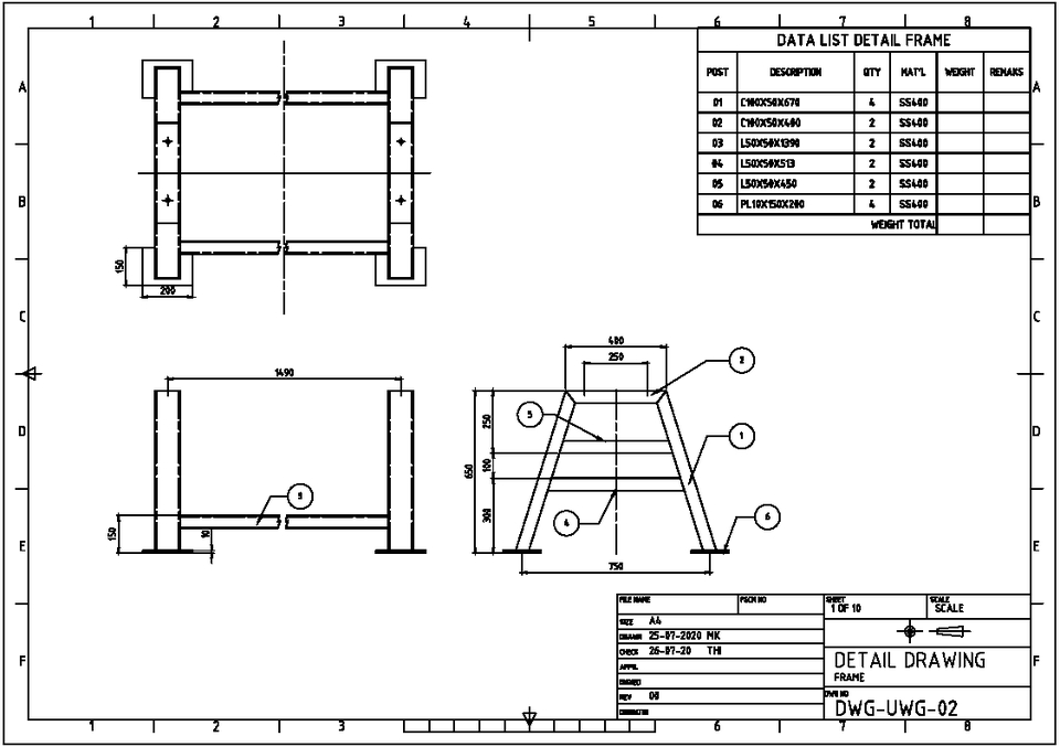 CAD Drawing - Drawing 2D by AutoCAD - 3