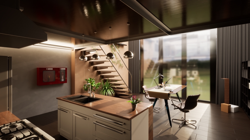 Jasa Desain Interior 3D Rumah Minimalis Modern: Render 3D Desain Rumah dan Kantor