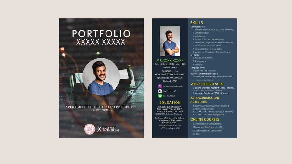 Portfolio & Resume - รับออกแบบและจัดทำ Portfolio และ Resume (งานเร่งด่วนสามารถทำได้ภายใน 1 วัน) - 2