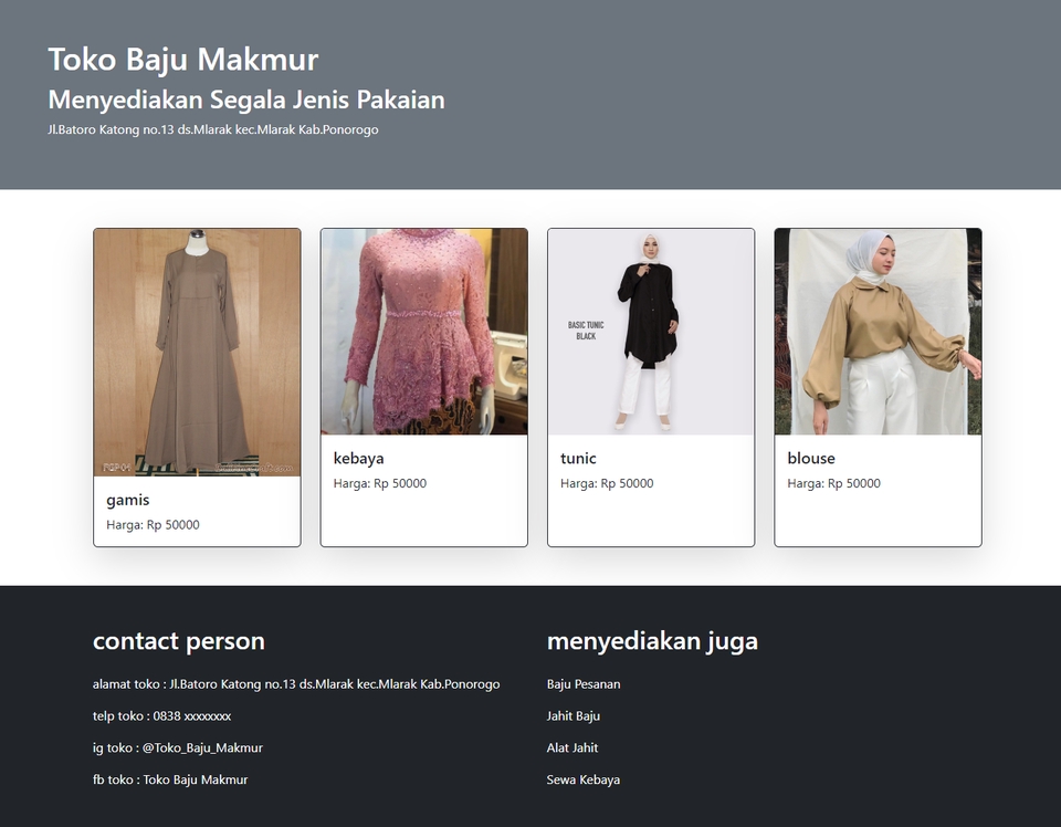Desain Web - Desain tampilan web html - 3
