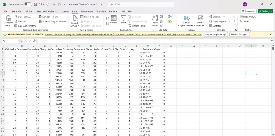 Jasa Analisis Data Excel Statistik Deskriptif untuk Data Pelanggan