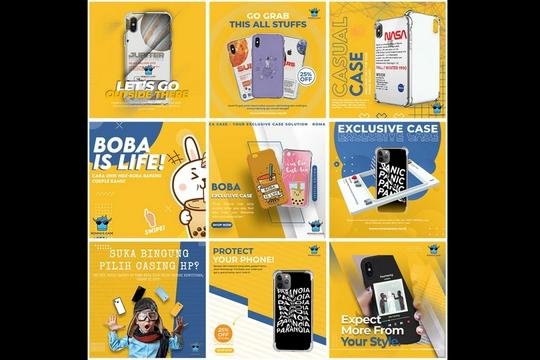 Jasa Desain Banner Online, Template Keren dan Unik - Desain Feeds Instagram (Instagram Marketing) Khusus untuk Akun Jualan