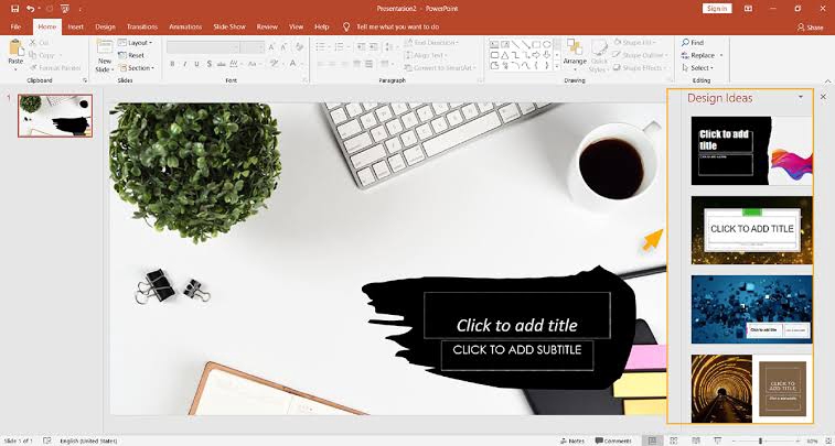Jasa desain presentasi Powerpoint dengan template profesional dan menarik.