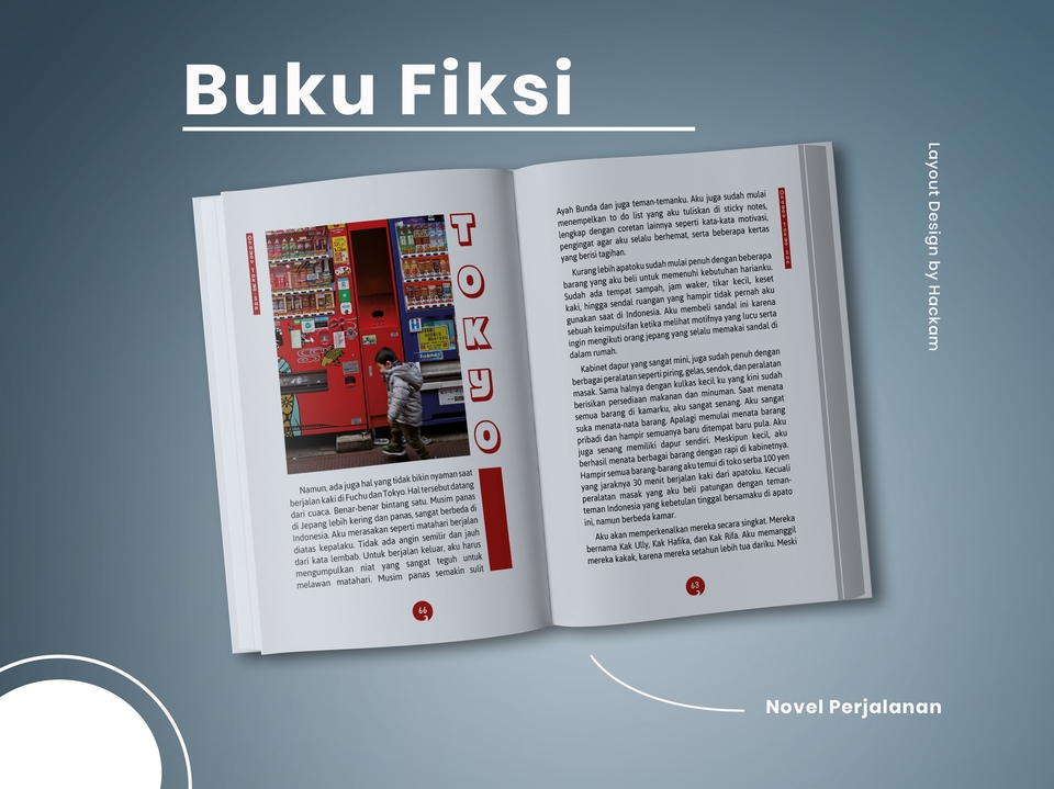 Digital Printing - Format dan layout buku A5 fiksi novel, cerpen, motivasi, agama - 5