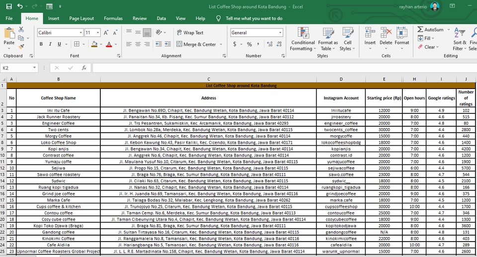 Entri Data - Fast data entry from Google to Microsoft Excel - 3
