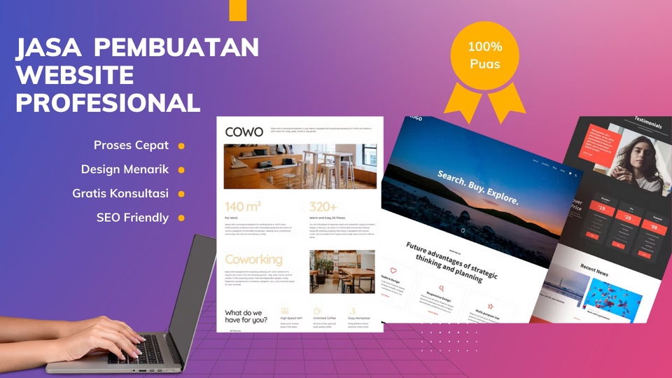 Web Development - Jasa pembuatan website untuk company profil , landing page produk  - 1