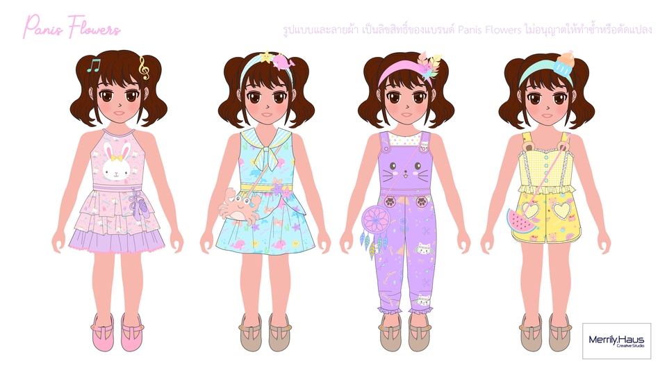 วาด/ออกแบบแพทเทิร์นเสื้อผ้า - ออกแบบเสื้อผ้าแฟชั่น เสื้อผ้าเด็ก ชุดยูนิฟอร์ม ชุดพริตตี้ MC เสื้อผ้าสัตว์เลี้ยงฯ - 10
