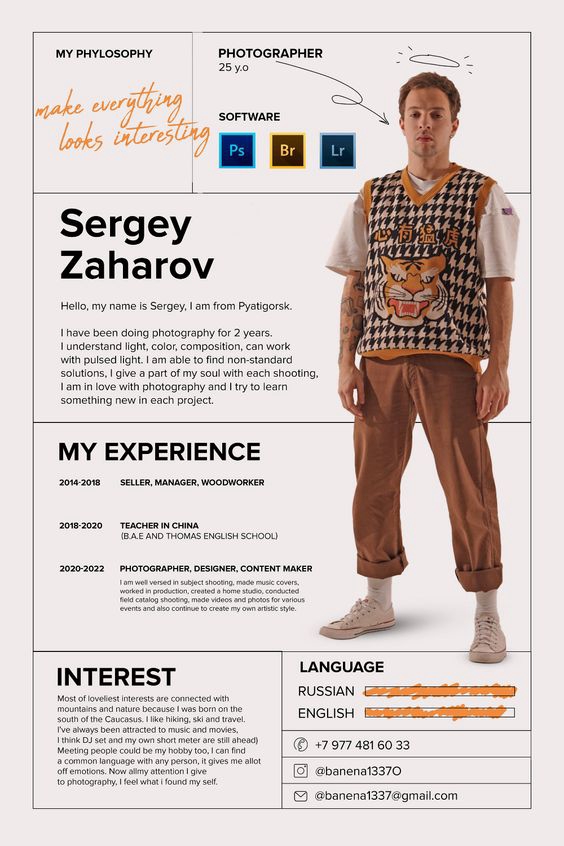 Portfolio & Resume - resume design by designer - 7