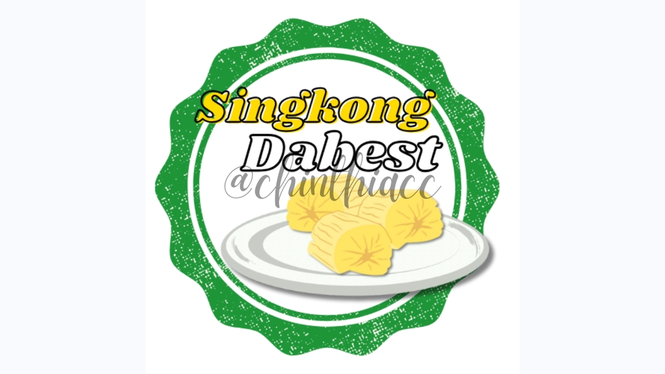 Logo Singkong Dabest untuk jasa desain logo makanan