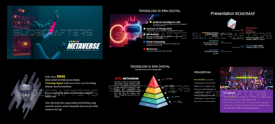 Presentasi - METAVERSE PowerPoint Template SIAP PAKAI Tanpa Edit - 4