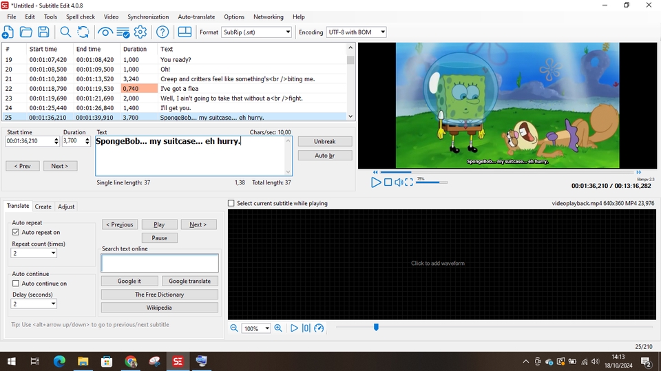 Jasa Pembuatan Subtitle Video Spongebob dengan Bahasa Inggris, Subtitle Srt Translator Online, Translate Subtitle Srt, Subtitle Video Buat Subtitle, Subtitle Video, Jasa Subtitle Video