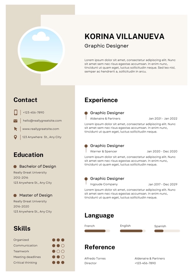 Portfolio & Resume - Resume&Cover letter - 5