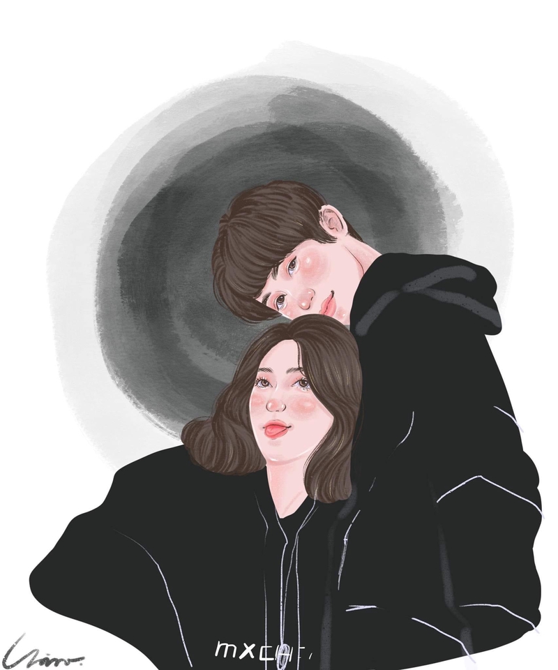 วาดภาพเหมือน Portrait - รับวาดรูปคน สตว์เป็นสไตล์มินิมอล - 5