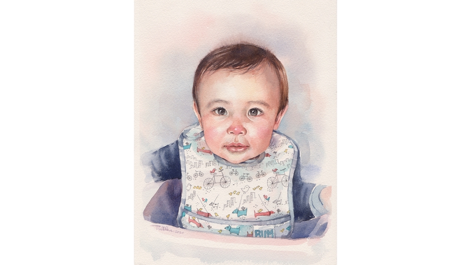 วาดภาพเหมือน Portrait - รับวาดภาพเหมือนสีน้ำ Portrait คน สัตว์ ดอกไม้ วิว - 25