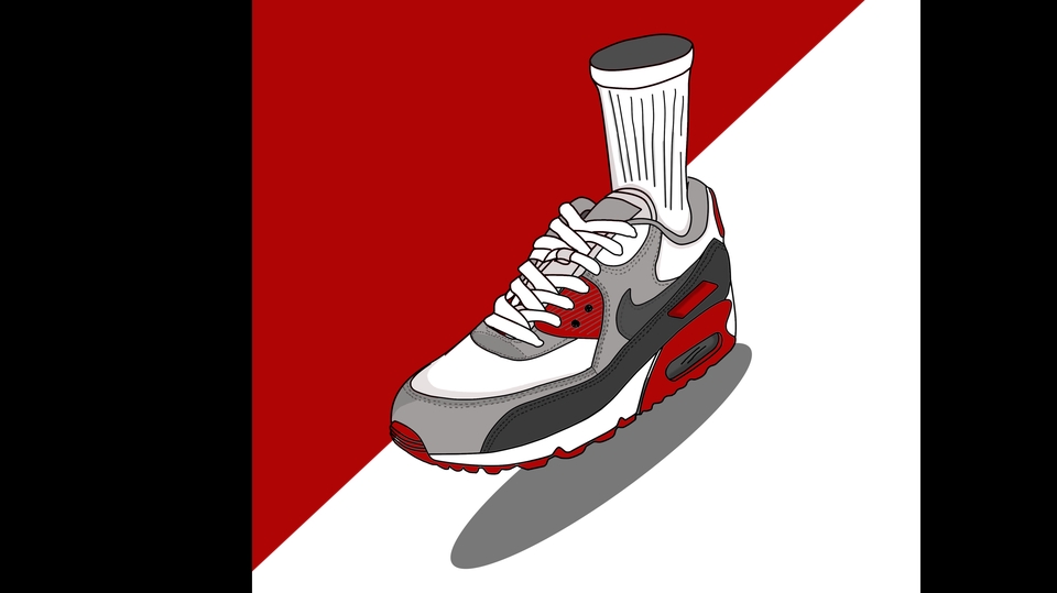 Gambar dan Ilustrasi - Desain Vector art illustration Sneakers dan Custom Sneakers - 1