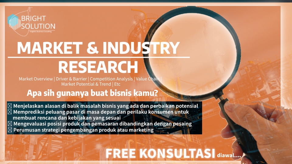 Riset Pemasaran - Jasa Market & Industry Research + FREE Konsultasi diawal - 2