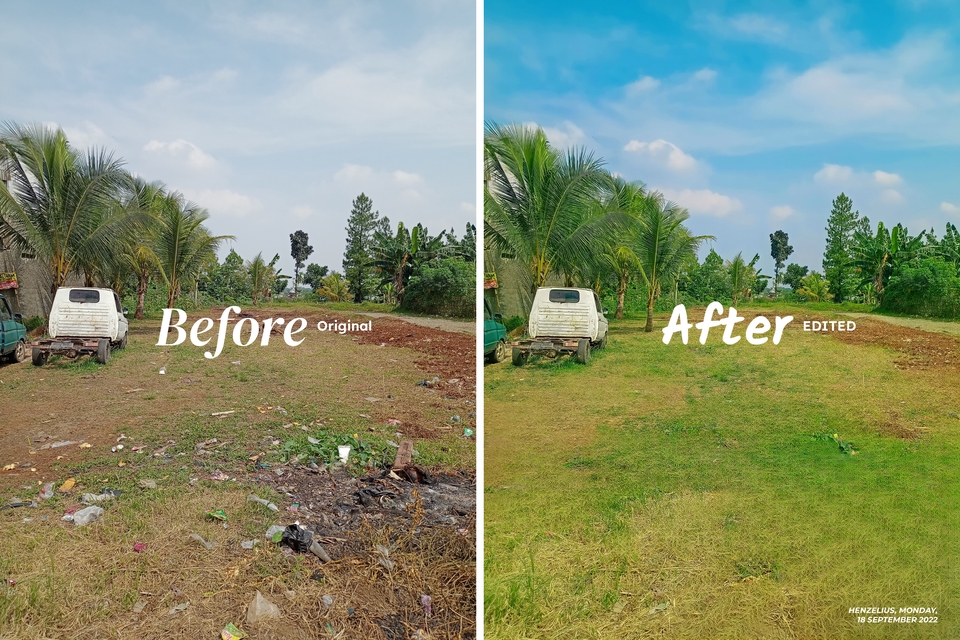 Jasa Edit Foto Online - Sebelum dan Sesudah Edit Foto, Contoh Jasa Edit Foto di Platform Freelance