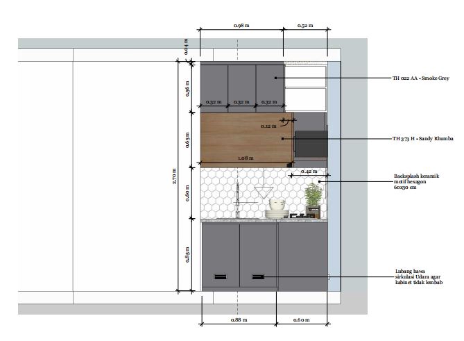 Desain Furniture - Desain costum kitchen set estetik - 6