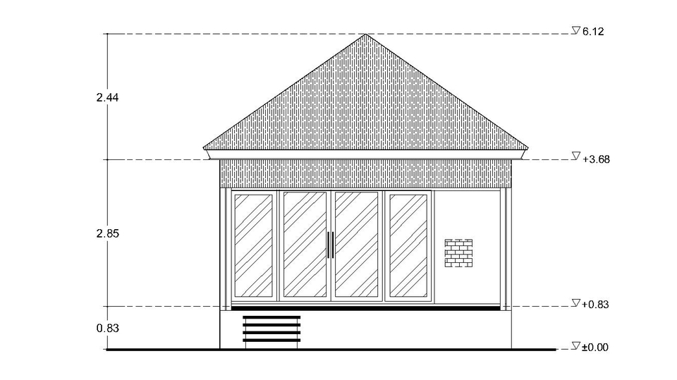 CAD Drawing - Jasa Gambar Untuk IMB, Konsep Awal Dengan AutoCad - 1