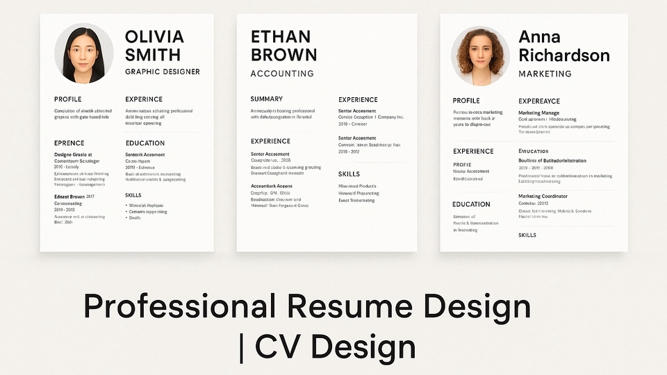 รับทำเรซูเม่ รับทำ CV รับทำแฟ้มสะสมผลงาน ออกแบบโปรไฟล์ รับทําพอร์ตโฟลิโอ แบบมืออาชีพ