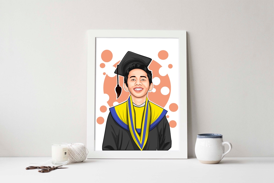 Gambar Potret - Vector Potrait Digital. Jadi 1 Hari - 7