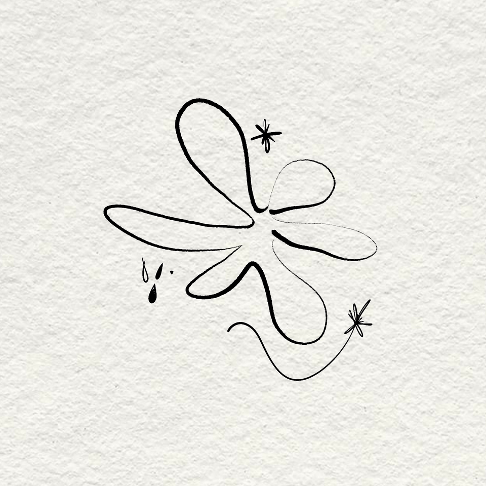 ออกแบบรอยสักลายดอกไม้ ดอกไม้ minimal tattoo