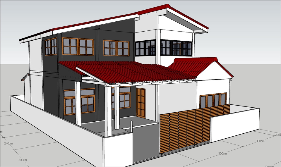 รับออกแบบบ้าน 3d ราคาถูก โมเดลบ้าน 3 มิติ รับเขียนแบบบ้าน 3d perspective