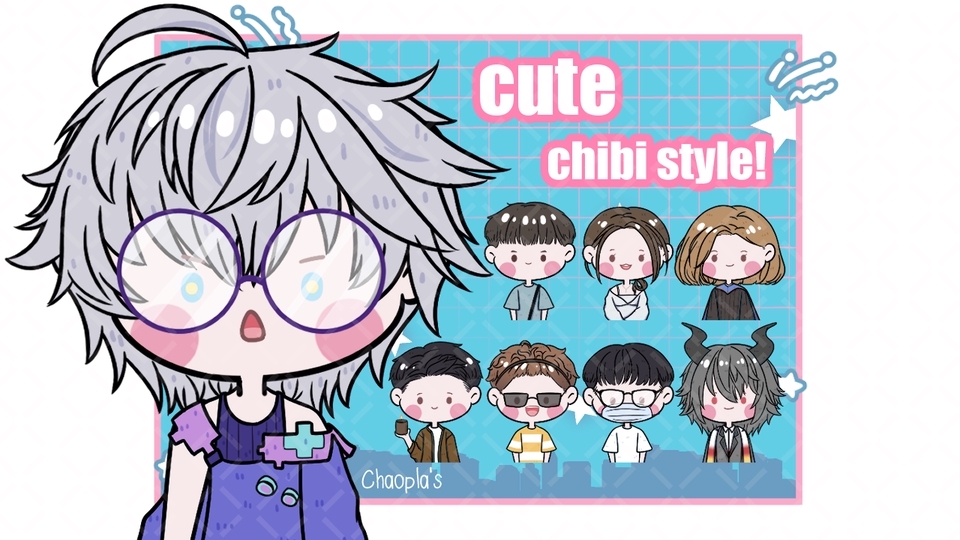 วาดแฟนอาร์ต - รับวาด ตัวการ์ตูนน่ารักๆ Fanart/Original Character/Game/Chibi/SD - 1
