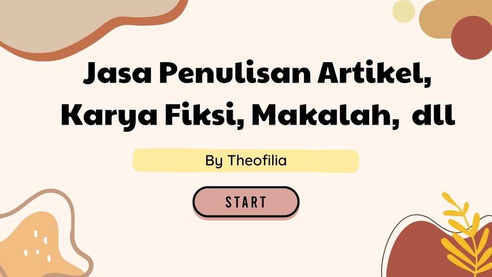 Penulisan Konten - Jasa penulisan artikel, karya fiksi, dan jasa pengetikan. - 1