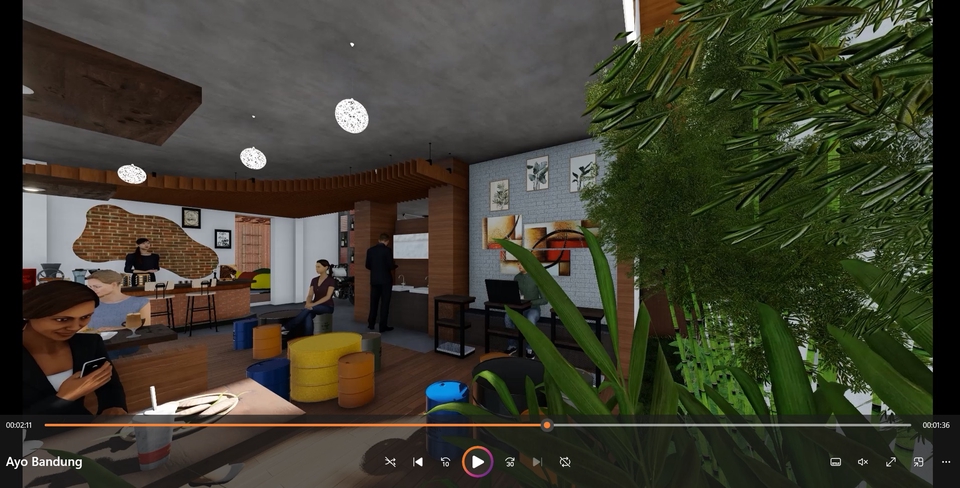 3D & Animasi - Video 3D Animasi Arsitektur LUMION/ Bangunan Rumah, Cafe, Kantor, Dll - 14