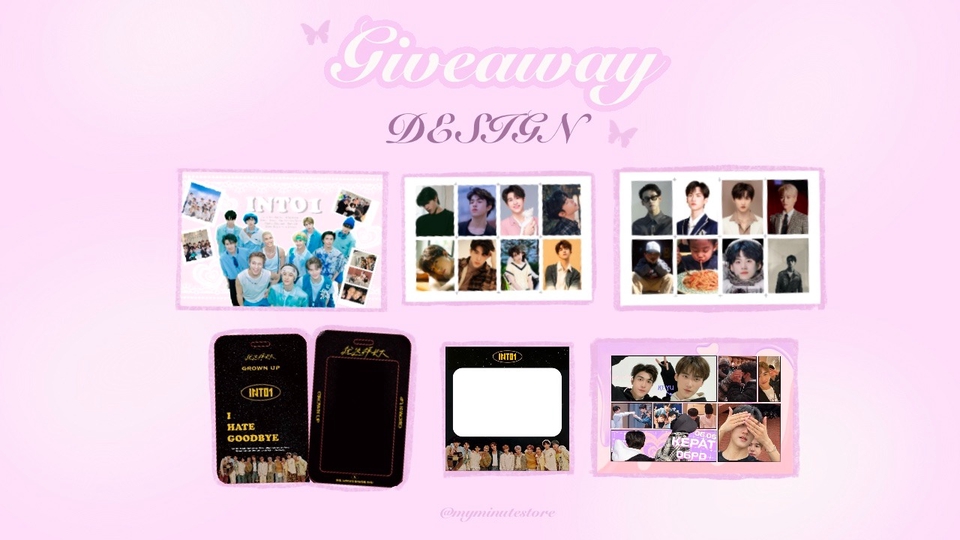 รับทำ giveaway ออกแบบไอดีโฟโต้ สำหรับงานแจกของชำร่วย หน้าคอน