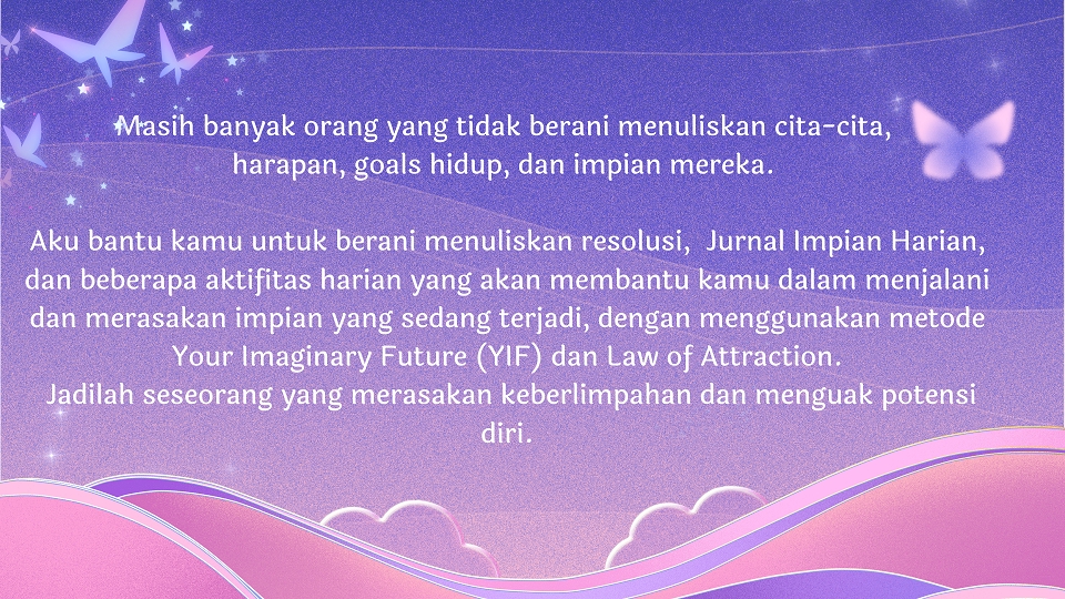 Jasa Lainnya - Pembimbingan penulisan goals dan dreams - 2
