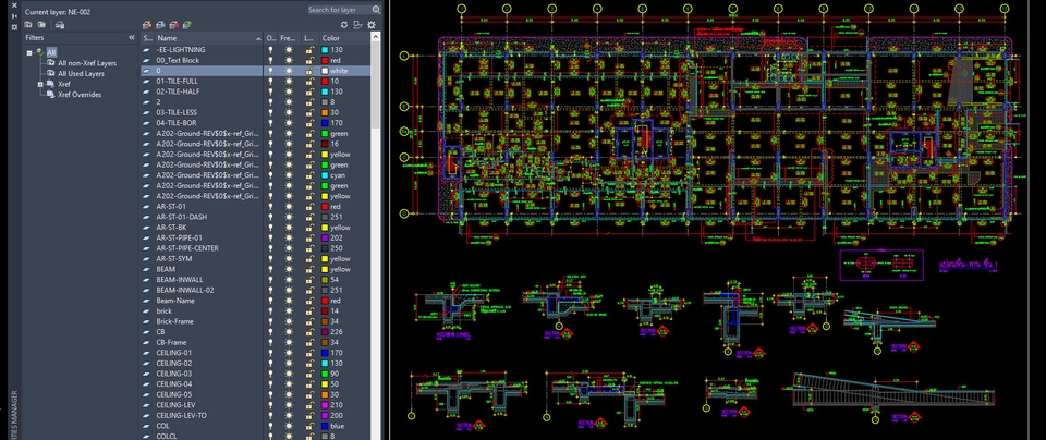 เขียนแบบวิศวกรรมและออกแบบโครงสร้าง - รับงานเขียนแบบ สถาปัตย์ โครงสร้าง 2D 3D Autocad Sketchup - 3