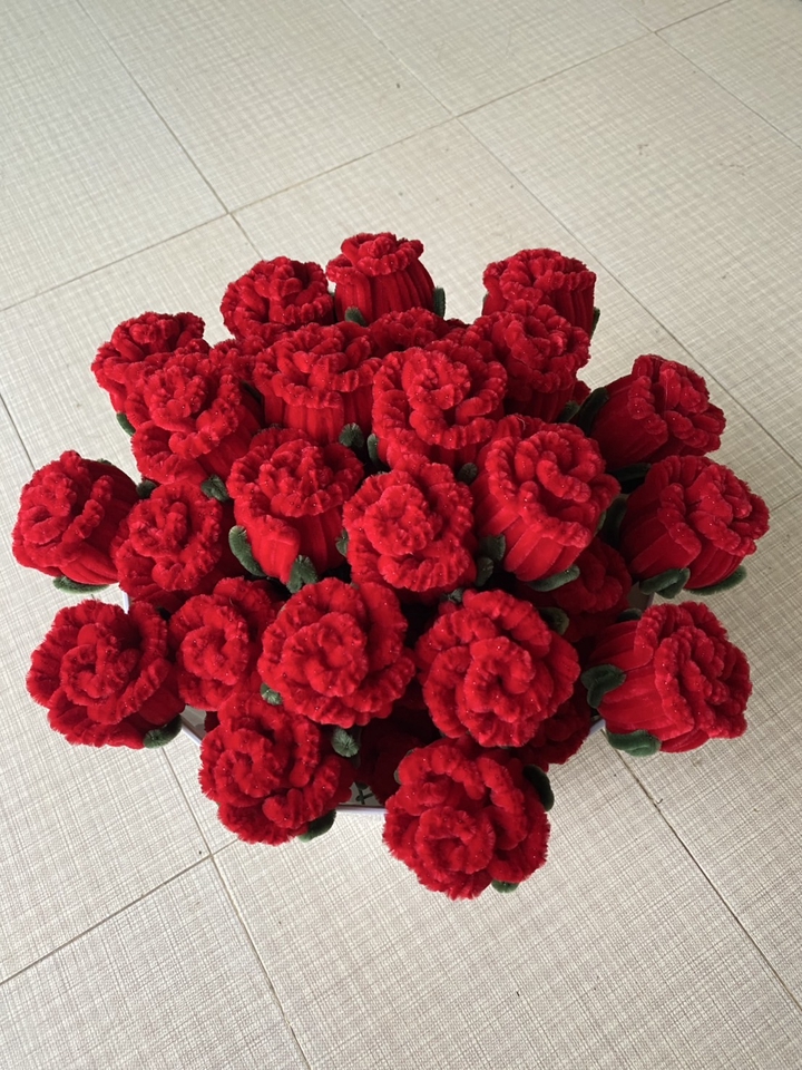 Art & Craft - ดอกไม้ลวดกำมะหยี่ ดอกไม้ทำมือ ดอกไม้แฮนเมด ดอกไม้ประดิษฐ์ - 3