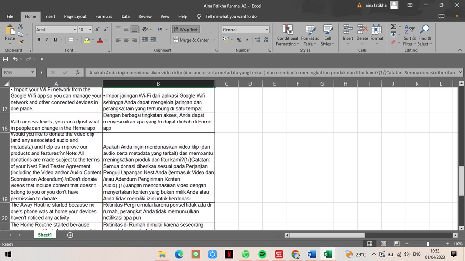 Penerjemahan - ENG-IND & IND-ENG TRANSLATOR AND SUBTITLER - 6