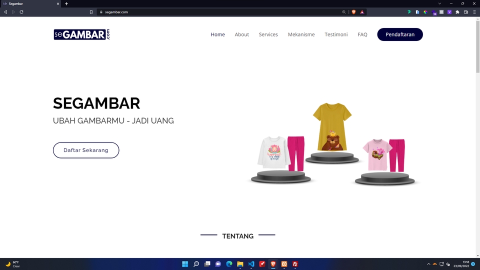 Jasa pembuatan website profesional untuk perusahaan dengan desain website yang modern dan responsive.