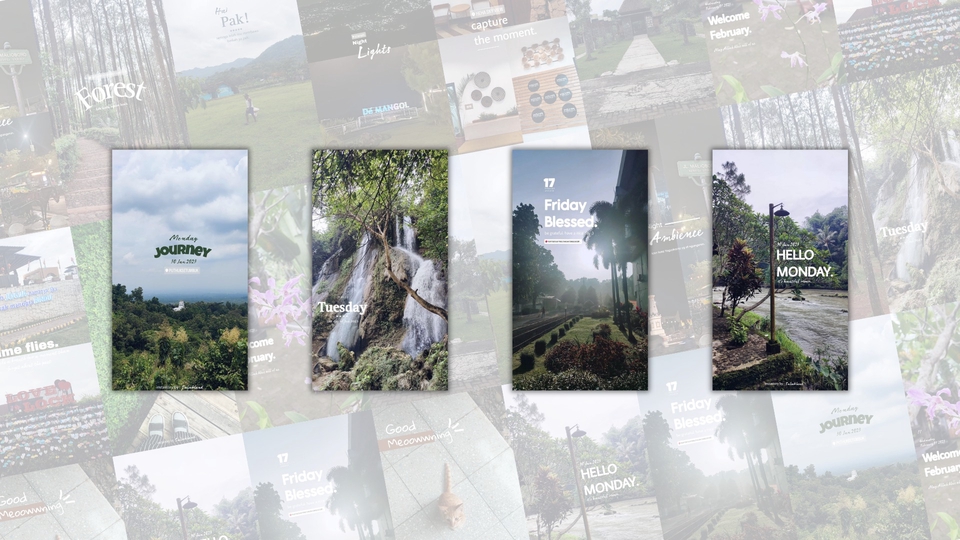 Banner Online - Desain Typography Sosial Media (feed, instagram typography story, carousel post) - 1