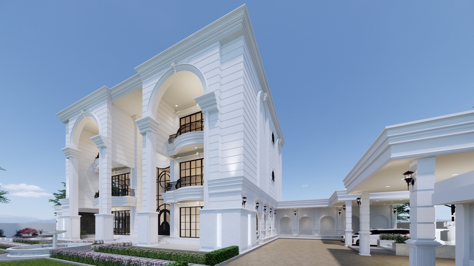 ออกแบบตกแต่งภายในและภายนอก - บ้านพักอาศัย 3 ชั้น - 6