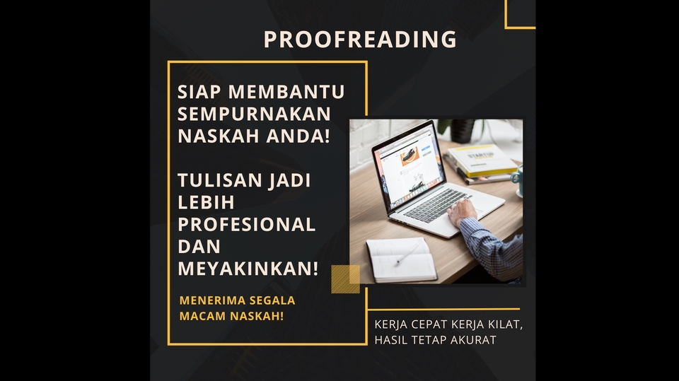 Proofreading - Proofreading Naskah Laporan, Skripsi, Tesis, Disertasi, Buku, Artikel, Manuskrip sesuai KBBI EYD - 1