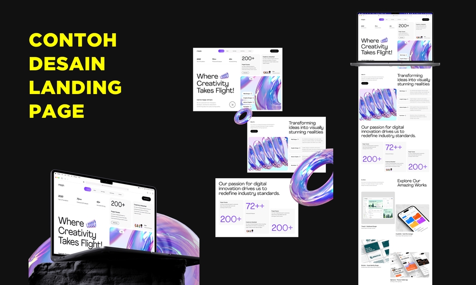 Contoh desain landing page website modern untuk meningkatkan SEO dan branding website anda. jasa pembuatan website profesional, harga website company profile murah, jasa pembuatan website toko online, jasa website perusahaan.
