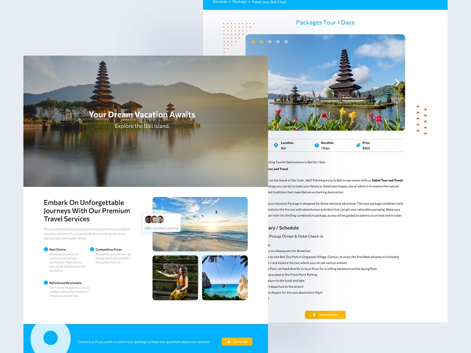Desain Landing Page Wisata Profesional – Tingkatkan Booking dan Daya ...