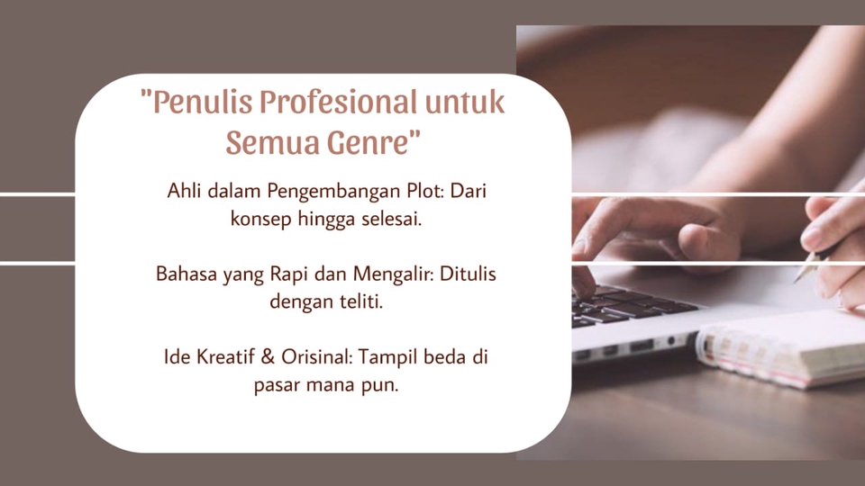 Penulisan Konten - Jasa Ghostwriter: Novel, Cerpen, atau Konten Kreatif - 4