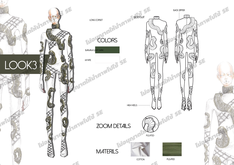 วาด/ออกแบบแพทเทิร์นเสื้อผ้า - รับวาด fashion illustration ออกแบบเสื้อผ้า ออกแบบลายผ้า ออกแบบกระเป๋า รับทำแบรนด์แฟชั่น - 27