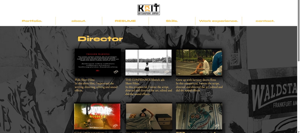 รับทำพอร์ตโฟลิโอและเรซูเม่ ออกแบบโปรไฟล์โดดเด่น