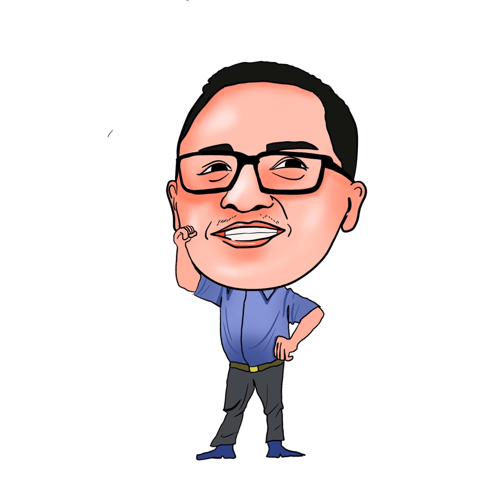 Jasa karikatur wajah, desain vektor wajah, gambar kartun, lukisan wajah, freelancer karikatur.