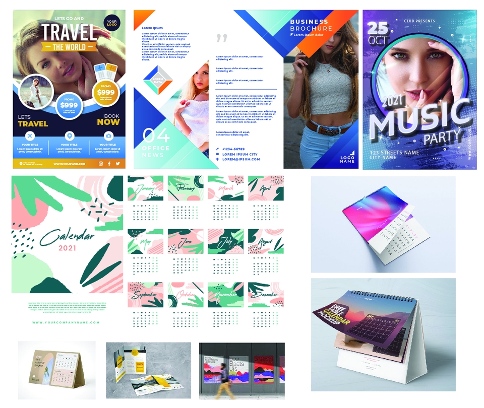 Digital Printing - DESIGN - brochure - Flayer - Poster - Kalender - 11