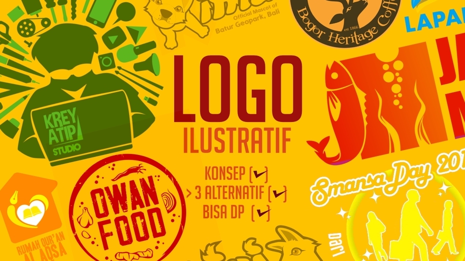 Logo - LOGO ILUSTRATIF No Stock Image Murah - 1