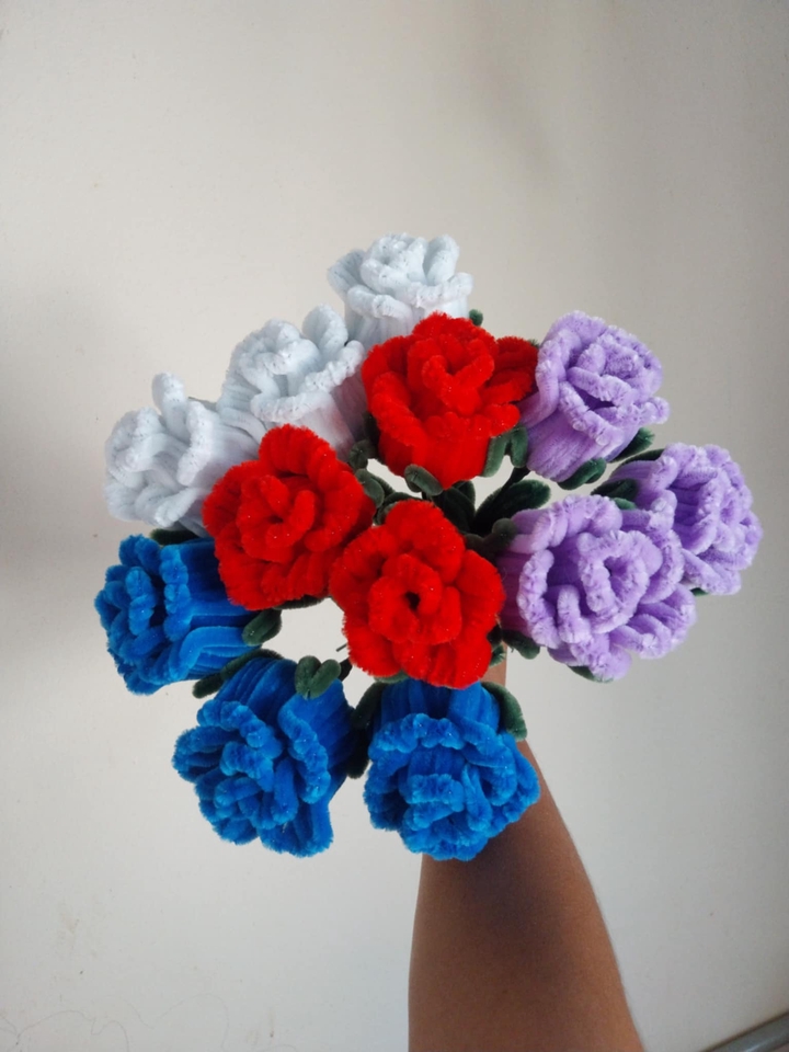 Art & Craft - ดอกไม้ลวดกำมะหยี่ ดอกไม้ทำมือ ดอกไม้แฮนเมด ดอกไม้ประดิษฐ์ - 10