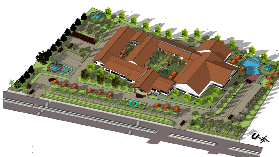 3D & Perspektif - DESAIN 3D EKTERIOR/ KAWASAN - 1